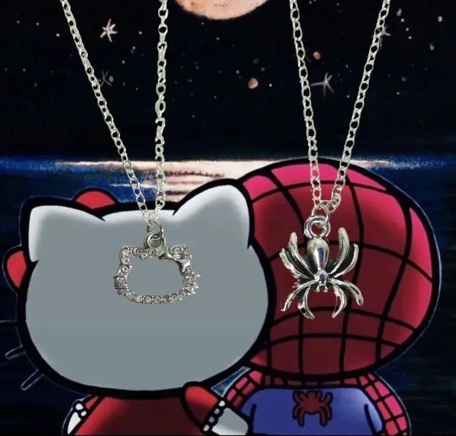 Spiderman X Hellokitty Bff Necklace